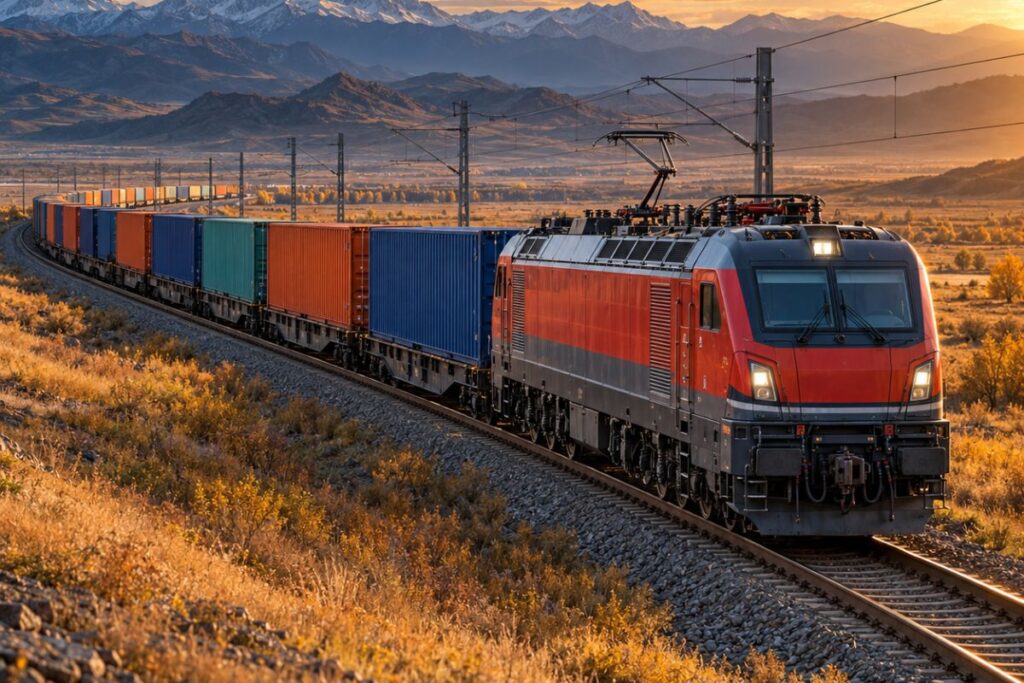 Read more about the article Transport kolejowy z Chin do Europy. Utrudnienia na trasie przez Rosję
